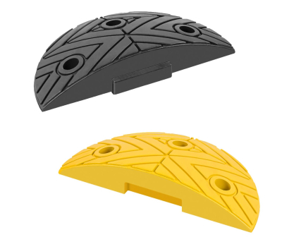 Bodenschwellen-Set 20 km/h, 2,4 bis 7,4 m gelb/schwarz, 5 cm hoch